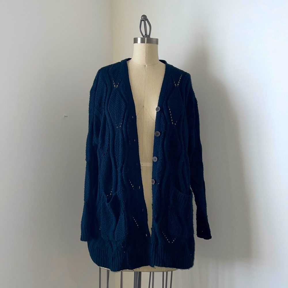 Knit oversized cardigan